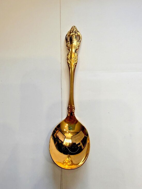 Oneida Other - Oneida Community Golden BRAHMS Stainless Gumbo Spoon